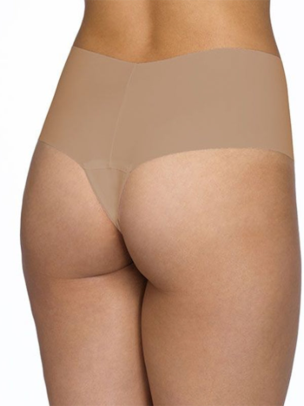 Breathe Hi-Rise Thong in Taupe