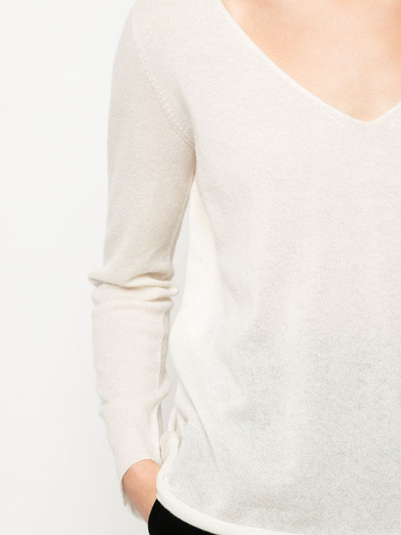 Cashmere L/S V-Neck Sweater