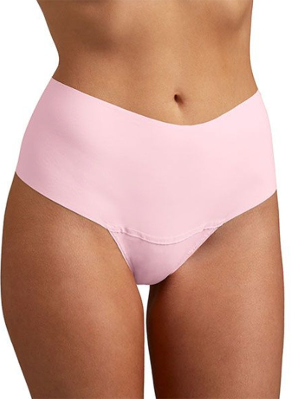 Breathe Hi-Rise Thong in Bliss Pink