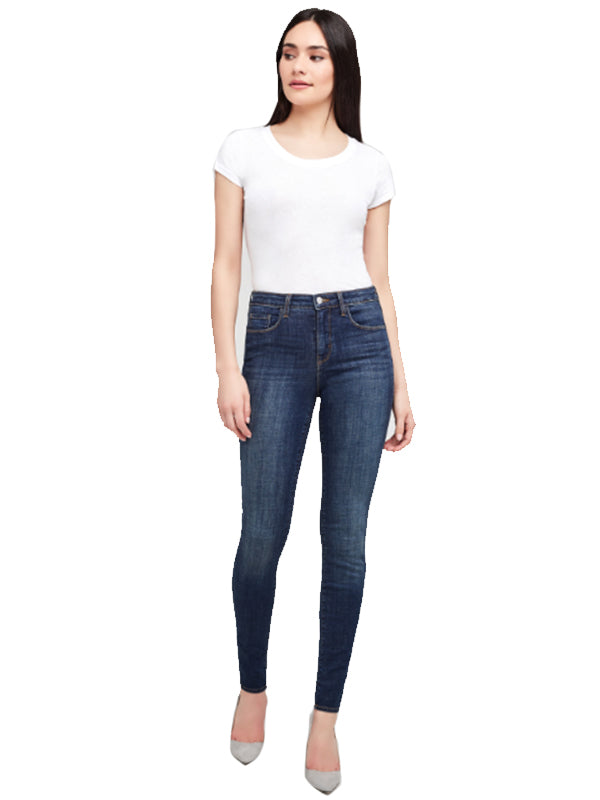 Marguerite High Rise Skinny in Moonseed