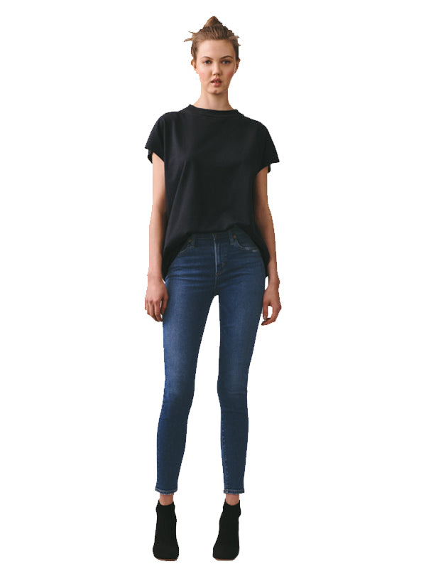 3x1 Distressed Mid Rise Skinny Jeans, $255